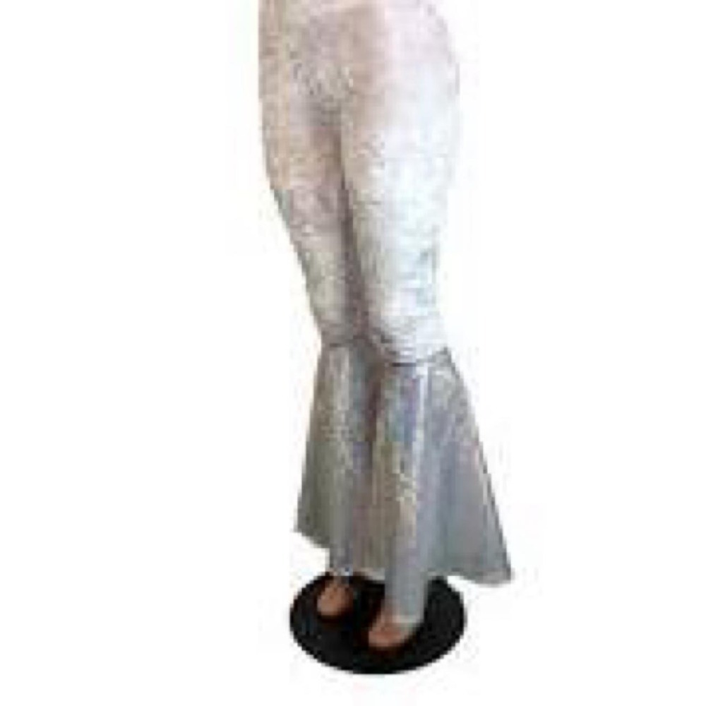 Peridot Clothing Silver festival rave Holographic Pants Size S  Made in USA
